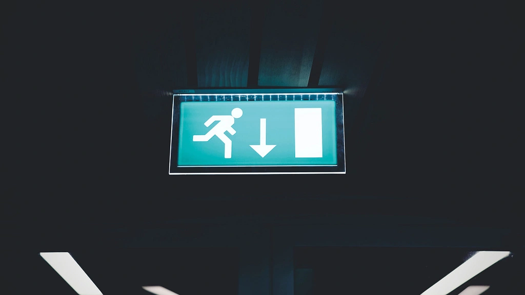 Emergency exit sign